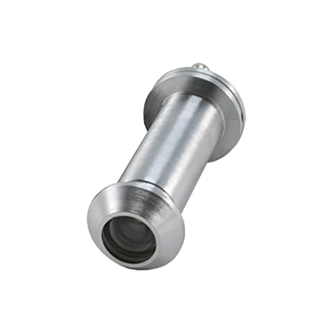 Satin Chrome 160 Degree Door Viewer with Privacy Cover Cover