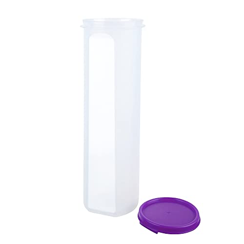 Image of Cutting EDGE Smart Slim Storage Airtight Container-Purple,Set of 7 | Plastic material, size - 2x1.1L+3x585ml+2x250ml , pantry organization, pulses storage, grains storage, kitchen Storage