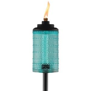 Carnival Glass Torch with Easy Installation by TIKI Brand