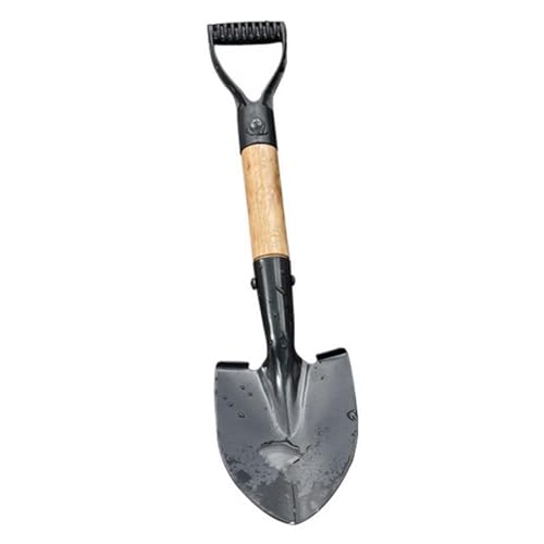 Pelle à creuser avec manche en bois robuste mini pelle en métal pour enfants