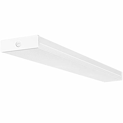 hykolity 4FT Wraparound LED Shop Light, 40W 4400LM, 4000K Office Ceiling Fixture, Flush Mount, ETL Listed