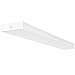 Hykolity 4FT LED Wraparound Light 40W 4 Foot LED Shop Lights For Garage, [2-lamp 32W Fluorescent Equiv.] 4400lm 5000K Daylight LED Wrap Light, Flushmount Office Ceiling Light Fixture ETL Listed 1 Pack