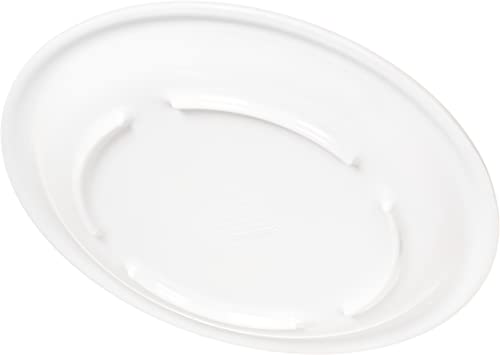 Carlisle Foodservice Products Kl20102 Kingline Melamine Sandwich Plate, 7-7/32" Diameter X 0.74" Height, White (Case Of 48) #TOP3