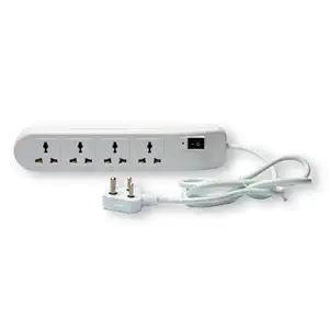 SP40 – 4-Socket Power Strip | Surge Protection, Copper Cable & Reset Switch | 1.5m ABS Body, 1-Year Warranty