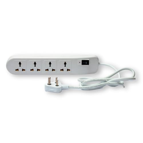 Image of SP40 - 4-Socket Power Strip | Surge Protection, Copper Cable & Reset Switch | 1.5m ABS Body, 1-Year Warranty