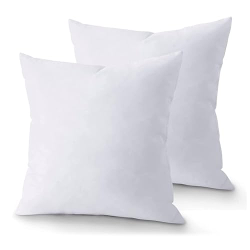 Viste tu hogar, Pack 2 Relleno de Cojín 50x50cm Fibra de Poliéster con Cremallera Invisible Suavidad y Soporte Óptimos Ideal para Todas Las Estaciones, Fabricado en España