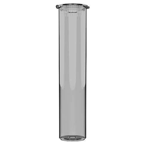 92mm CR Plastic Packaging Pop Top Tubes - Child Resistant Travel Holder Vial Containers - 700 qty (Smoke)