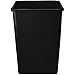 Mix.Home 50 Gallon Black Square Trash Can with lid Restaurant Trash can Commercial Trash can Tall Plastic Trash can Industrial Trash can Square Trash cans for Kitchen Trash can with Swing lid