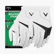 Callaway Weather Spann Golf Gloves 2-Pack MLH White M/L