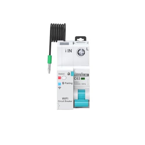 Disjoncteur de mesure 1P 63A avec minuterie intelligente et télécommande sans fil