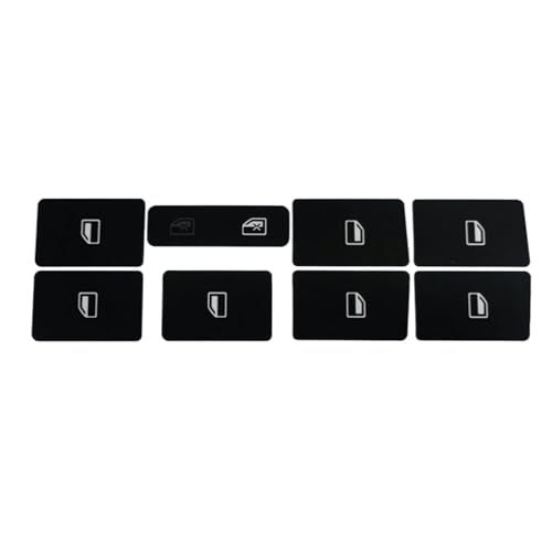 Autocollants bouton lève-vitre Audi A4 B7 2004-2008 kit réparation interrupteur noir