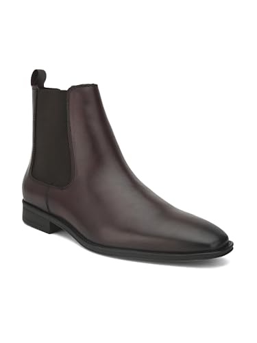 Image of ALBERTO TORRESI Royal Look Chelsea Boots for Men - Stylish Leather Ankle Boots with Classic Design, Comfortable Fit, and Durable Sole - Ideal for Casual and Formal Footwear