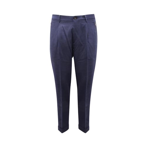 ETRO 1407AR pantalone uomo en laine bleue, parfait pour vos rendez-vous d'affaires