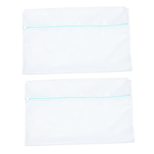 2 grands filets à linge en maille pour protéger les couettes et pulls en machine