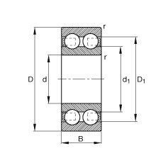 Fag 4309 BTVH Radial Ball Bearing