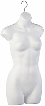 Deluxe Ladies Half Round Torso Form - White (Beware of Cheap Imitations!) Box of 1