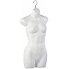 Deluxe Ladies Half Round Torso Form - White (Beware of Cheap Imitations!) Box of 1