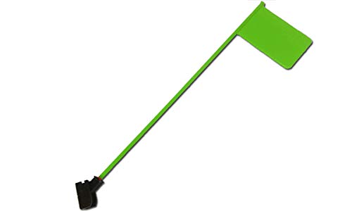 Bright Green Plastic 11 Inch 2X3 Desk Flag With Flag Up Flag Down Flip Clip Notification Status Alert Office (1 Pack) #TOP26