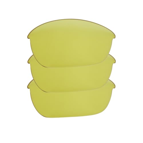 Verres polarisés pour Oakleys Half Jacket 2.0 jaune transparent lot de 3 pièces