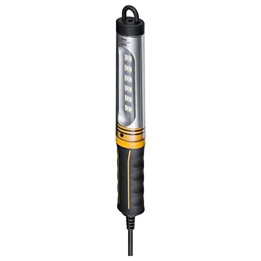 Brennenstuhl LED Arbeitsleuchte WL 550 (570lm, IP65, 6500K, 12x SMD-LEDs, LED Arbeitsleuchte mit 5m Kabel)