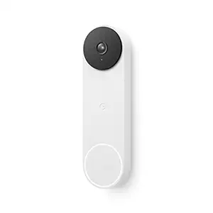 Google Nest Doorbell (Battery) - Wireless Doorbell Camera - Video Doorbell - Snow (White)