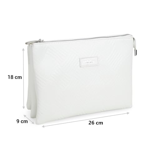 Image of Mochi Women Casual Pu Soft Body Zipper Closure Solid Sling Bag With 2 Pocket And 1 Compartments