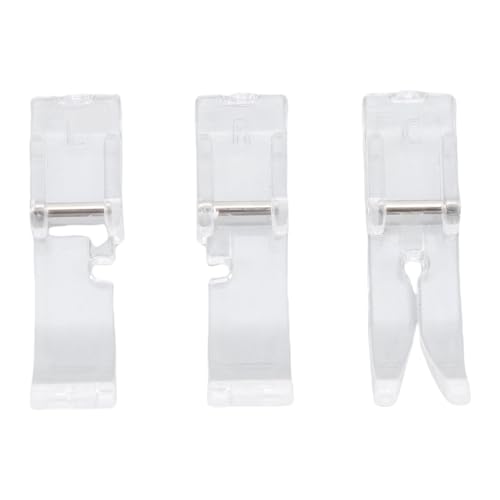 Set de 3 Pies Prensatelas Transparentes para Máquina de Coser