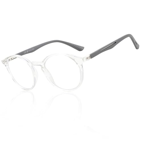 Image of BLUEMOKY Reading Glasses for Men and Women: Blue Light Round Classic Eyeglasses - Computer Readers Glasses