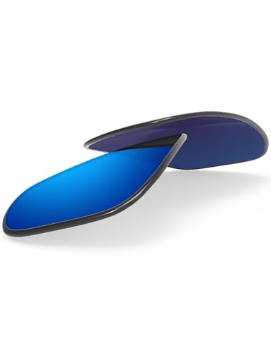 Image of BLAZERBUCK Polycarbonate Polarized Replacement Lenses for Oakley Fives Squared(4+1) OO9238 Sunglasses - Ice Blue AR Coated