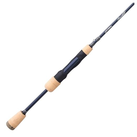 Pflueger 6'6" President XT Spinning Rod, Medium Heavy Power, 2-Piece Graphite Rod, Light and Sensitive Fishing Rod Ideal for Bass, Walleye, Panfish, Trout and Steelhead