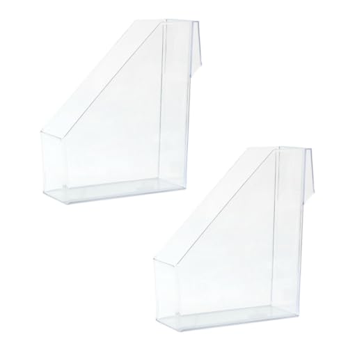 DOITOOL Practical File Racks for Desktop Acrylic Bookshelves Organize Documents Letters Folders Office Stands Boxes