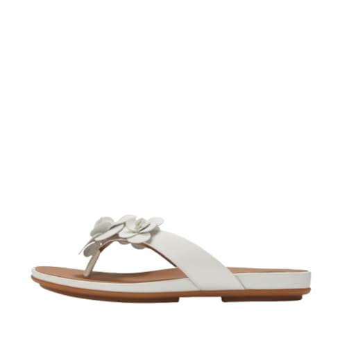 Tongs en cuir Gracie Flower FitFlop sandales d'été plates pour femme