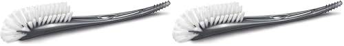 Image of Philips AVENT Baby Bottle Brush | Nipple Cleaning | Grey | Pack of 2 | SCF145/18