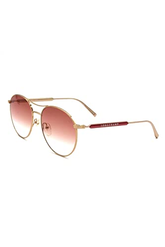 Longchamp LO133S 770 Sunglasses Women's Rose Gold/Red Gradient Pilot 59mm