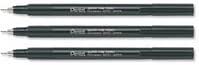 Pentel Permanente Marker Xyleen/Tolueenvrije Superfine 0.4mm Line Zwart Ref NMF-50A [Pack 12