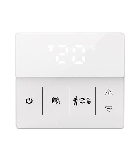 NGBFF Termostato Inteligente, Termostato Tuya de Pantalla LCD, Controlador de Temperatura Ambiente de calefacción de Caldera de Gas Funciona con Vida Inteligente,para el hogar(Underfloor Heating)