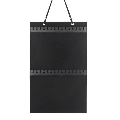 Generisch Soporte para joyas de pared, organizador de collares, pulseras, 32 ganchos, montaje en pared, colgador de collares sobre la puerta, ganchos para puertas y armarios