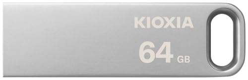 KIOXIA TransMemory U366 USB Flash Drive 64GB 3.0 USB File Transfer on PC/MAC, Metal