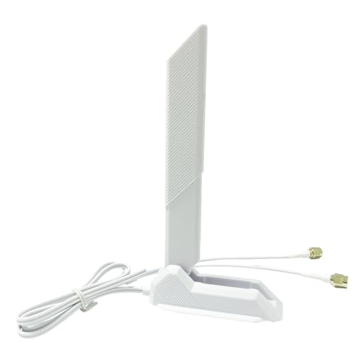 JINTAI Antena WiFi 6E con Base magnética, Compatible con Ordenadores de sobremesa Magnetica para MSI PC, Cobertura de 360°, Compatible con Las Bandas de frecuencia de 2,4 GHz/5,8 GHz/6 GHz