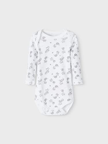 NAME IT NBNBODY 5P LS BONE BROWN NOOS uniseks-baby body - Image 5