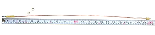 Earth Star Universal Gas Thermoelement 0,6 Meter Länge verwendet auf BBQ Grill oder Fire Pit Heizung oder Gas Durchlauferhitzer M8 x 1 Ende Mutter und Kopf Spitze