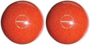 Bowlerstore Products EPCO Duckpin Bowling Balls- Speckled House Ball - Orange (5 inch- 3lbs. 8 oz.) 2 Balls