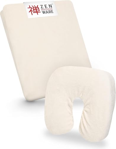 ZEN — Drap housse table de massage et appuie-tête — housse table de massage en éponge pour tables d'esthétique, de thérapie et de traitement — housse...