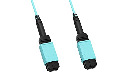 Câble jonc MTP femelle femelle OM4 12 fibres Type B Cablelera haute précision optique 5m