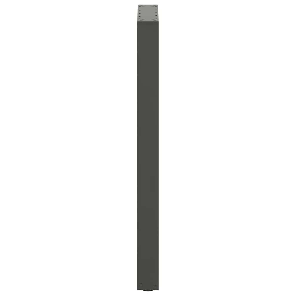 vidaXL Patas para Mesa de Bar en Forma de U (2 Unidades), Antracita, 40 x (100-101) cm, Acero