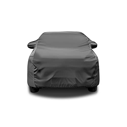Image of Tata Safari Adventure X Plus Car Body Cover Waterproof | Dustproof, UV-Resistant, Scratch-Proof with Mirror Pockets & Belt Buckle (Life TIME Grey)