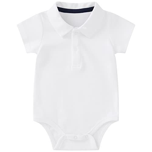 Image of pureborn Baby Boys Girls Bodysuit Super Soft Cotton Romper 0-24 Months