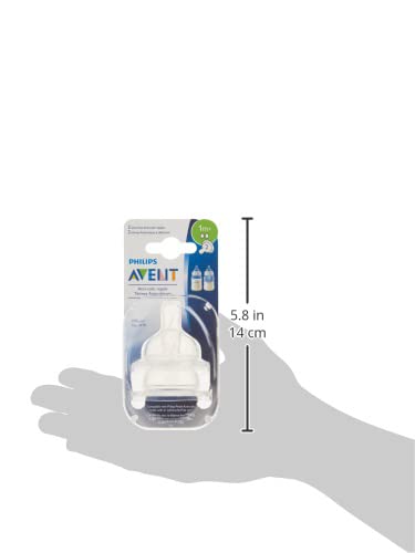 Philips AVENT Bico anticólica, transparente (2 fluxo lento)