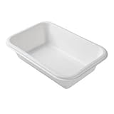 RyanPack Bagasse Food Tray aus Zuckerrohr – Biologisch Abbaubare Einwegschalen, Fettresistent & Stabil für Takeaway und Gastronomie (215x140x37 mm, 600, stück)