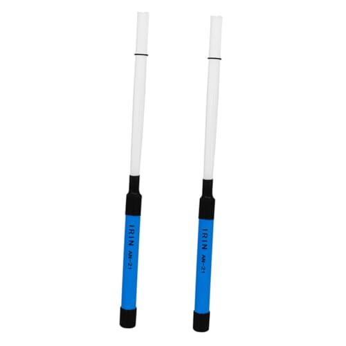 Abaodam 1 ペア ドラムスティック パーカッション ベビーミュージカルおもちゃ 電子ドラムキット スチールタンドラム 音楽 打楽器ブラシ 打楽器アクセサリー Abs Blue